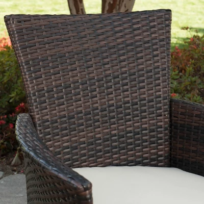 Jennys 6pc Acacia/Wicker Patio Dining Set - Brown - Christopher Knight Home 4 Jennys 6pc Acacia/Wicker Patio Dining Set - Brown - Christopher Knight Home - Image 2