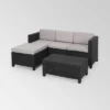 Waverly 5pc Faux Wicker Sectional Set Dark Gray/Gray - Christopher Knight Home -Outdoor Furniture Store GUEST 2cb8fd0c 1eeb 4438 bcb8 02a8228c5842