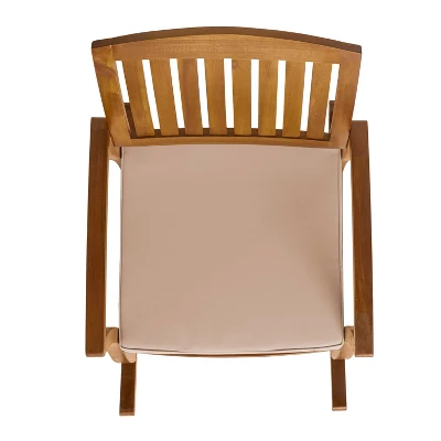 Selma 2pk Acacia Wood Rocking Chair - Teak/White - Christopher Knight Home 9 Selma 2pk Acacia Wood Rocking Chair - Teak/White - Christopher Knight Home - Image 7