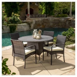 Theodore 5pc Wicker Patio Dining Set - Christopher Knight Home 11 Theodore 5pc Wicker Patio Dining Set - Christopher Knight Home -Outdoor Furniture Store GUEST 2e60385f 18cf 4038 8760 5a54195957c5