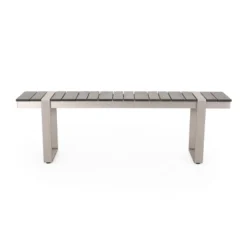 Quay 6pc Outdoor Aluminum Dining Set - Gray/Dark Gray/Silver - Christopher Knight Home -Outdoor Furniture Store GUEST 2e9ac84c 2e8b 4c71 806d 702fc517befc