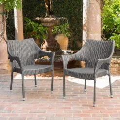 Arden 5pc Wicker Patio Dining Set - Gray - Christopher Knight Home 8 Arden 5pc Wicker Patio Dining Set - Gray - Christopher Knight Home -Outdoor Furniture Store GUEST 301b8786 e1f8 48f2 9670 5273f28250ae