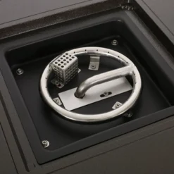 Amherst Square 32.25" Aluminum Gas Fire Pit - Hammered Bronze - Christopher Knight Home -Outdoor Furniture Store GUEST 30375e2e 4a9a 4ec7 9fcd 377842b6d938