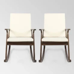 Gus 2pk Acacia Wood Rocking Chair - Christopher Knight Home -Outdoor Furniture Store GUEST 3087dc83 b4a2 479b abe6 91d86ca2608f