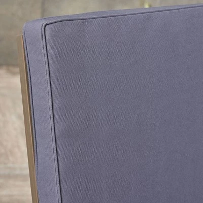 Candel Acacia Wood Patio Rocking Chair Gray/Dark Gray - Christopher Knight Home 6 Candel Acacia Wood Patio Rocking Chair Gray/Dark Gray - Christopher Knight Home - Image 4