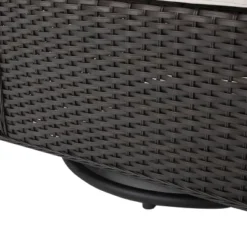 Avondale 3pc All-Weather Wicker Patio Chair Set W/ Fire Pit - Dark Brown - Christopher Knight Home -Outdoor Furniture Store GUEST 33274206 5225 4672 8fb6 01326e58e707