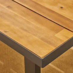 Heron 7pc Rectangular Acacia Wood &Wicker Dining Set - Teak/Brown - Christopher Knight Home -Outdoor Furniture Store GUEST 333a58aa 2a1a 4138 8e0d 8ab52a8c307a