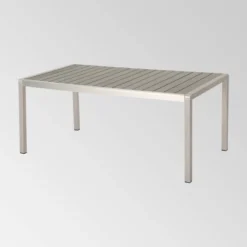 Cape Coral 7pc Aluminum Modern Dining Set Silver/Gray - Christopher Knight Home -Outdoor Furniture Store GUEST 356a363f 2722 4198 af6d 10d798f131f5