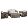 Cadence 4pc Acacia Wood Patio Chat Set With Cushions - Gray - Christopher Knight Home -Outdoor Furniture Store GUEST 35a0167d a254 46fd 9394 79a243007cd9
