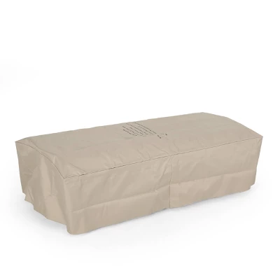 Vernon Outdoor Rectangular Fire Pit With Tank Holder - Dark Gray - Christopher Knight Home 4 Vernon Outdoor Rectangular Fire Pit With Tank Holder - Dark Gray - Christopher Knight Home - Image 2