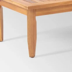 Aston 4pc Acacia Wood Mid-Century Modern Chat Set - Teak/Cream - Christopher Knight Home -Outdoor Furniture Store GUEST 35fedd00 2342 4923 8d82 a5f203c7110c