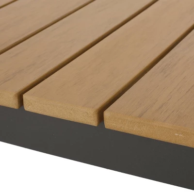 Cibola Outdoor Aluminum Dining Bench - Natural/Gray - Christopher Knight Home 8 Cibola Outdoor Aluminum Dining Bench - Natural/Gray - Christopher Knight Home - Image 6