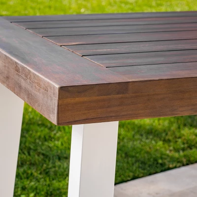 Della Rectangle Acacia Dining Table - Christopher Knight Home 5 Della Rectangle Acacia Dining Table - Christopher Knight Home - Image 3