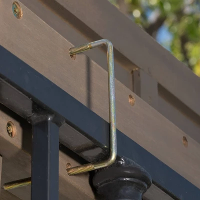 Caribbean 3pc Acacia Wood Patio Bar Set - Gray - Christopher Knight Home 4 Caribbean 3pc Acacia Wood Patio Bar Set - Gray - Christopher Knight Home - Image 2