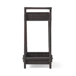 Savona Wicker Outdoor Serving Cart - Brown - Christopher Knight Home -Outdoor Furniture Store GUEST 3ae5699d 3049 4a21 8bb0 290da99100a8