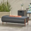 Vernon Outdoor Rectangular Fire Pit With Tank Holder - Dark Gray - Christopher Knight Home -Outdoor Furniture Store GUEST 3b77331b 5336 4e55 bf6d 73a57ed405e4