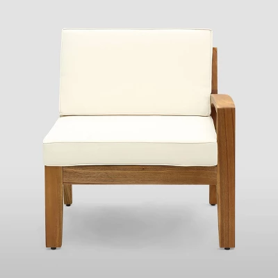 Grenada 5pc Acacia Sectional Patio Sofa Set Teak - Christopher Knight Home 4 Grenada 5pc Acacia Sectional Patio Sofa Set Teak - Christopher Knight Home - Image 2