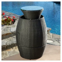 Kono 3pc Wicker Patio Chat Set - Black - Christopher Knight Home -Outdoor Furniture Store GUEST 3e089a1e ca3d 4a3c bbd8 cc1afefbf92b