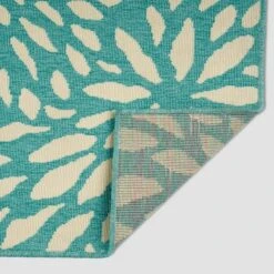 Simone Floral Outdoor Rug Blue/Ivory - Christopher Knight Home -Outdoor Furniture Store GUEST 3e205301 07db 45c6 bc7d ddb24e77a87e