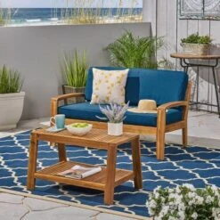 Grenada 2pc Acacia Wood Patio Chat Set - Christopher Knight Home -Outdoor Furniture Store GUEST 3e45719b c9c1 40bd 94f0 8cfe52f15d90