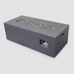 Kalo 5pc Wicker Chat Set With Fire Table - Gray/Light Gray/Dark Gray - Christopher Knight Home -Outdoor Furniture Store GUEST 3f2d72d3 3da2 406a 851e ee8a32de74fb