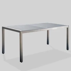 Cape Coral Rectangle Aluminum & Tempered Glass Dining Table - Silver/Gray - Christopher Knight Home 8 Cape Coral Rectangle Aluminum & Tempered Glass Dining Table - Silver/Gray - Christopher Knight Home -Outdoor Furniture Store GUEST 3f67e81b 548d 42d6 915a 25a5995f568f