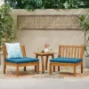 Yadira 3pc Acacia Wood Chat Set - Teak/Dark Teal - Christopher Knight Home 1 Yadira 3pc Acacia Wood Chat Set - Teak/Dark Teal - Christopher Knight Home -Outdoor Furniture Store GUEST 400928e5 66a9 4a54 ab16 0c596dce721c