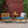 Caswell Set Of 2 Acacia Wood Club Chairs - Teak/Dark Teal - Christopher Knight Home -Outdoor Furniture Store GUEST 40730418 95e7 4fb3 a80b eb2bfa985c10