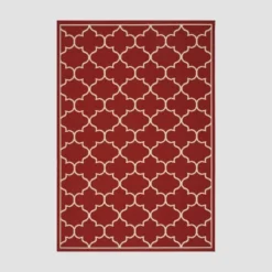 Thornhill Geometric Outdoor Rug Red/Ivory - Christopher Knight Home -Outdoor Furniture Store GUEST 4088f509 c696 426d b7a5 8b0a50cdfb9a