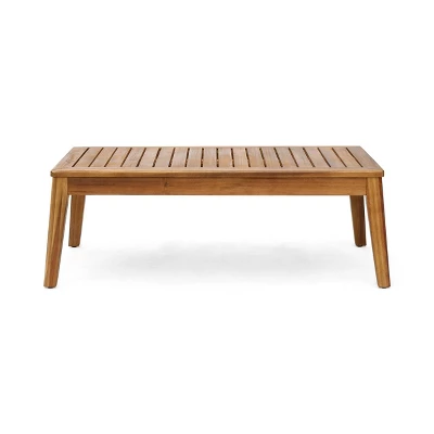 Grenada 5pc Acacia Sectional Sofa Set - Teak/Red - Christopher Knight Home 8 Grenada 5pc Acacia Sectional Sofa Set - Teak/Red - Christopher Knight Home - Image 6