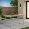 Cibola Outdoor Aluminum Rectangle Dining Table - Natural/Silver - Christopher Knight Home 1 Cibola Outdoor Aluminum Rectangle Dining Table - Natural/Silver - Christopher Knight Home -Outdoor Furniture Store GUEST 445b8692 1dd1 4ca6 a4c6 617e9eac4960