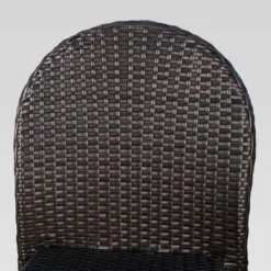 Aurora 2pk Wicker Stacking Chairs - Brown - Christopher Knight Home -Outdoor Furniture Store GUEST 450c0107 0b8b 4f52 a683 a307227e80ba 1