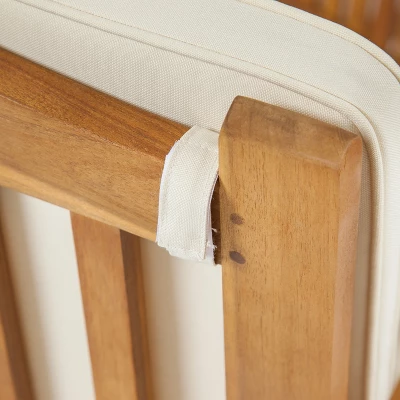 Carolina 6pc Acacia Wood Chat Set - Christopher Knight Home 4 Carolina 6pc Acacia Wood Chat Set - Christopher Knight Home - Image 2