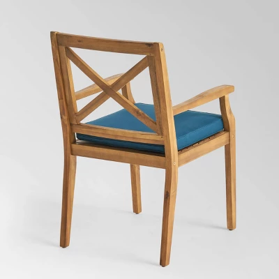 Pines 7pc Acacia Oval Wood Dining Set - Christopher Knight Home 5 Pines 7pc Acacia Oval Wood Dining Set - Christopher Knight Home - Image 3