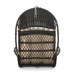 Greystone Indoor/Outdoor Wicker Hanging Chair With 8' Chain - Brown/Tan - Christopher Knight Home -Outdoor Furniture Store GUEST 45a331f1 fd70 48ad 876b 3a5f0f9ccb7b