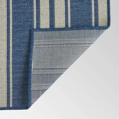 7'10" X 10' Nador Outdoor Rug Blue/Ivory - Christopher Knight Home 3 7'10" X 10' Nador Outdoor Rug Blue/Ivory - Christopher Knight Home