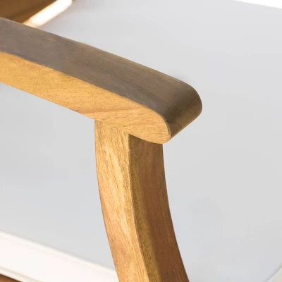 Cayo Acacia Wood Outdoor Patio Rocking Chair - Christopher Knight Home 5 Cayo Acacia Wood Outdoor Patio Rocking Chair - Christopher Knight Home - Image 3