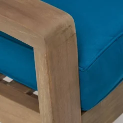 Grenada 4pk Wooden Patio Club Chairs With Cushions - Gray/Teal - Christopher Knight Home -Outdoor Furniture Store GUEST 4ae5bba8 3552 44ca af8b a5339644df95