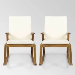 Champlain 2pk Acacia Wood Rocking Chair - Christopher Knight Home -Outdoor Furniture Store GUEST 4becc711 496e 459f ad05 fe1a77bfe2ca