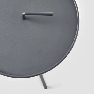 Vida Modern Patio Side Table Gray - Christopher Knight Home 5 Vida Modern Patio Side Table Gray - Christopher Knight Home - Image 3