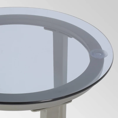 Pebble Iron Modern Side Table - Gray - Christopher Knight Home 4 Pebble Iron Modern Side Table - Gray - Christopher Knight Home - Image 2