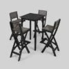 Polaris 5pc Wood And Wicker 26" Square Bar Set Dark Gray - Christopher Knight Home 2 Polaris 5pc Wood And Wicker 26" Square Bar Set Dark Gray - Christopher Knight Home -Outdoor Furniture Store GUEST 505b757c 534f 44b2 8593 3e9fe591e9b0
