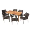 Nora 7pc Acacia & Wicker Dining Set - Teak/Brown - Christopher Knight Home 2 Nora 7pc Acacia & Wicker Dining Set - Teak/Brown - Christopher Knight Home -Outdoor Furniture Store GUEST 50a0b4a3 9024 4bfa b66d 7d4d7007352c