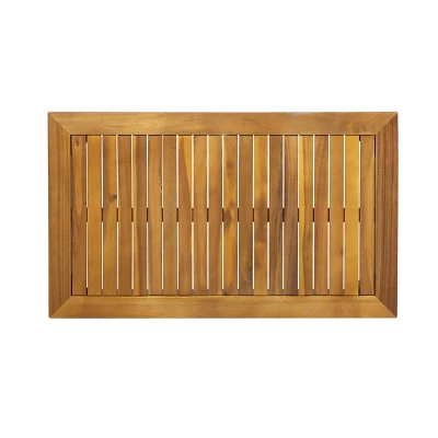 Nicholson Outdoor 4 Seater Acacia Wood Chat Set - Teak/Beige - Christopher Knight Home 10 Nicholson Outdoor 4 Seater Acacia Wood Chat Set - Teak/Beige - Christopher Knight Home - Image 8