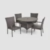 Grant 5pc Wicker Patio Dining Set- Brown - Christopher Knight Home