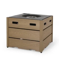 Archie Outdoor Square Fire Pit - Brown - Christopher Knight Home -Outdoor Furniture Store GUEST 526a8cae 1f36 4df1 93c8 d43ae344b186