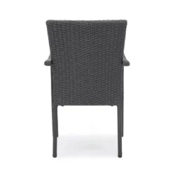 Corsica Set Of 2 Wicker Dining Chair With Cushions - Gray - Christopher Knight Home -Outdoor Furniture Store GUEST 52752b02 9799 45dd 81eb 8854dc8a6902