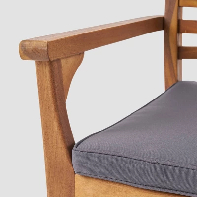 Atlantic 9pc Acacia Wood Dining Set - Christopher Knight Home 5 Atlantic 9pc Acacia Wood Dining Set - Christopher Knight Home - Image 3