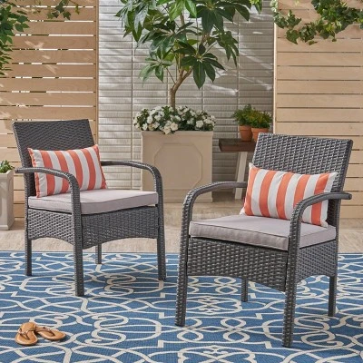 Cordoba 2pk Wicker Club Chairs - Christopher Knight Home 3 Cordoba 2pk Wicker Club Chairs - Christopher Knight Home