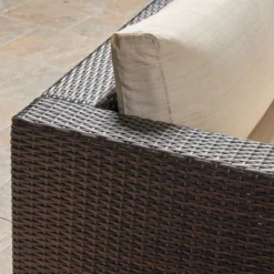 Santa Rosa 10pc Wicker Sectional Sofa Set - Brown/Beige - Christopher Knight Home -Outdoor Furniture Store GUEST 56d2f2b1 2c1b 4db7 951d b22d2640bcc0